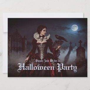 Carte Reine gothique dans le cimetière Lune