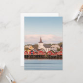 Carte Reine Lofoten Norvège (Devant/Arrière en situation)