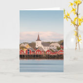 Carte Reine Lofoten Norvège (Fleur jaune)