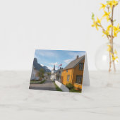 Carte Reine Lofoten Norvège (Fleur jaune)