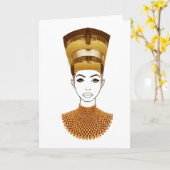 Carte Reine Nefertiti (Fleur jaune)