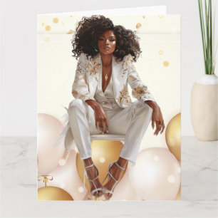 Carte Reine noire afro-américaine Mélanine Sista Shopp