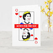 Carte Reine pour le JOUR ! (Fleur jaune)