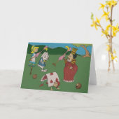 Carte Reine rouge (Fleur jaune)