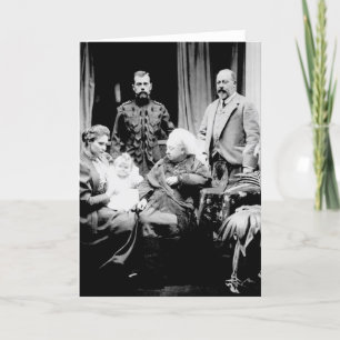 Carte Reine Victoria, tsar Nicholas II