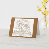 Carte Rejoice Birthday Greeting (Fleur jaune)