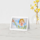 Carte Rejoice Greeting Card (Fleur jaune)
