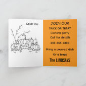 Carte Rejoignez notre soirée costumée personnalisée (Intérieur)