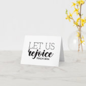 Carte Réjouissez Evangile Graphique Écriture Art Christi (Fleur jaune)