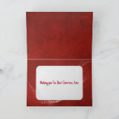 Carte Réjouissez-vous d'or de Noël avec Cardinal (Intérieur)