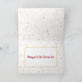 Carte Réjouissez-vous d'or de Noël avec Cardinal (Intérieur)