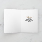 Carte Réjouissez-vous ! (Latin : Gaudete !) Torse supéri (Intérieur)
