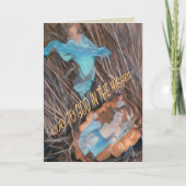 Carte Réjouissez-vous, le Sauveur est né avec l'ange et  (Devant)