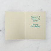 Carte Réjouissez-vous, le Sauveur est né avec l'ange et  (Intérieur)