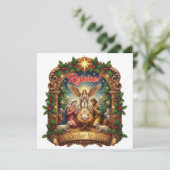 CARTE RÉJOUISSEZ-VOUS UN SAUVEUR EST NÉ (Debout devant)