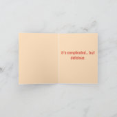 Carte Relation Cheesy avec la pizza - Drôle de pizza (Intérieur)