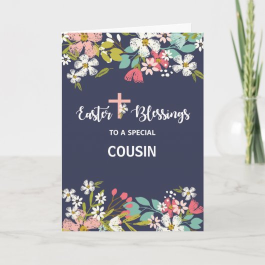 Carte Relation personnalisée Bénédictions de Pâques du C (Devant)