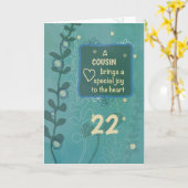 Carte Relation personnalisée et âge Religieux Anniversai (Fleur jaune)