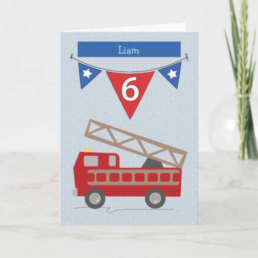Carte Relation personnalisée, Godson 6e Anniversaire Cam (Devant)