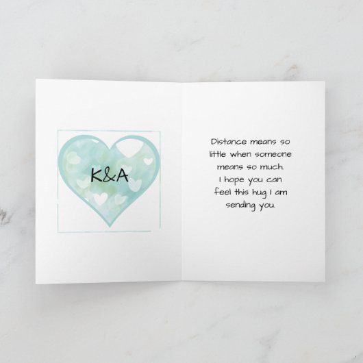 Carte Relation romantique en ligne Saint-Valentin (Intérieur)