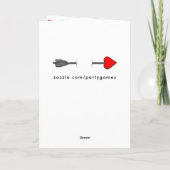 Carte Relation romantique longue distance Valentine (Dos)