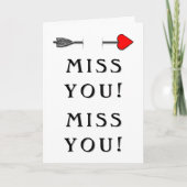 Carte Relation romantique longue distance Valentine (Devant)