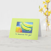 Carte Relations entre bananes et fleurs de pamplemousses (Fleur jaune)