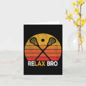 Carte Relax Bro Drôle Cité de crosse Crosse Vin (Fleur jaune)