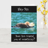 CARTE **RELAX COMME LUI POUR L'ANNIVERSAIRE DE SOE (Fleur jaune)