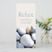 Carte Relax Continuer à lire Chic Inspirant Signet de ga (Debout devant)