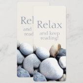 Carte Relax Continuer à lire Chic Inspirant Signet de ga (Devant / Derrière)