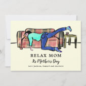 Carte Relax Maman Drôle Citation Personnalisée (Devant)