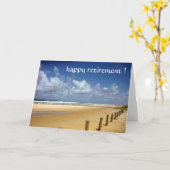 Carte relaxation beach retirement (Fleur jaune)