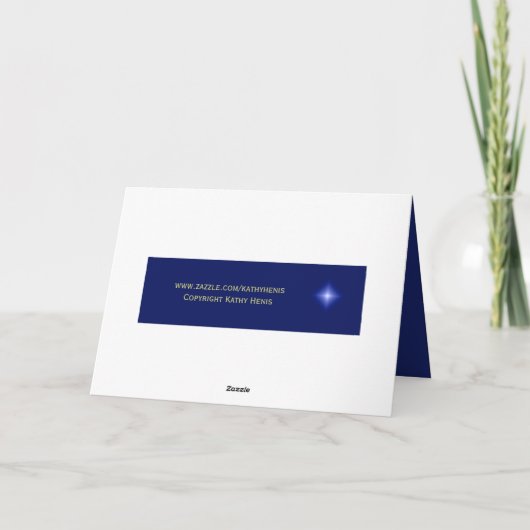 Carte religieuse chrétienne de Noël — Croyez (Dos)