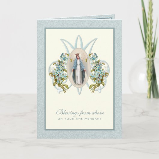 Carte religieuse d'anniversaire de mariage de la V (Devant)