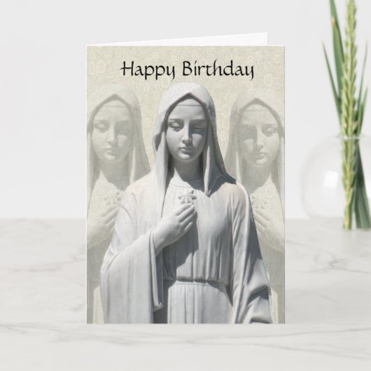 Carte religieuse d'anniversaire pour une religieus (Devant)