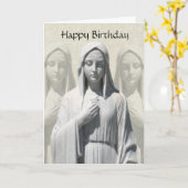 Carte religieuse d'anniversaire pour une religieus (Fleur jaune)