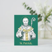 Carte religieuse de la Saint-Patrick (Debout devant)