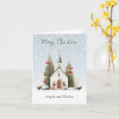 Carte religieuse de l'église de Noël (Fleur jaune)