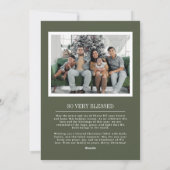 Carte religieuse de Noël avec devis (Dos)