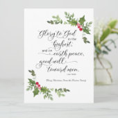 Carte religieuse de Noël KJV Bible Verse (Debout devant)