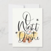 Carte religieuse de Noël Watercolor Manger (Devant)