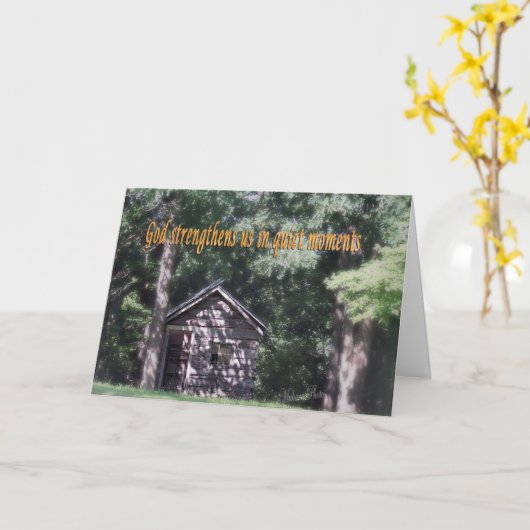 Carte religieuse d'Encourgement (Fleur jaune)