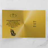 Carte religieuse du 50e anniversaire pour mari (Intérieur)