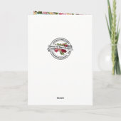 Carte religieuse Floral Roses Vintage Vierge Marie (Dos)