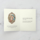 Carte Religieuse Mère Mary Floral Encouragement (Intérieur)