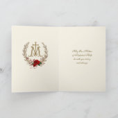 Carte Religieuse Mère Perpétuelle Aide Catholique Jésus  (Intérieur)