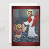 Carte religieuse plate (Devant / Derrière)