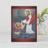 Carte religieuse plate (Debout devant)