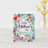 Carte religieuse pour la fête des mères (Fleur jaune)